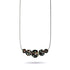 Obsidian | .925 Sterling Silver | Firefly Glass Infinity Clasp Necklace